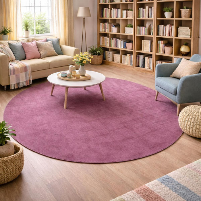 Tapis salon et chambre fait main motif uni DUDU