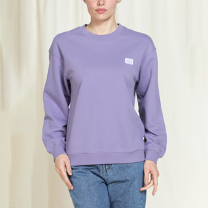 FELPA GIROCOLLO REPLICA OVERSIZE FIT IN PURO COTONE