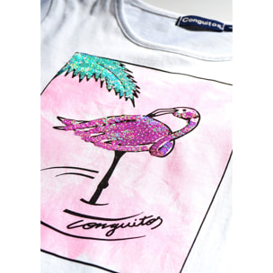 Camiseta de Niña Flamenco Lentejuelas
