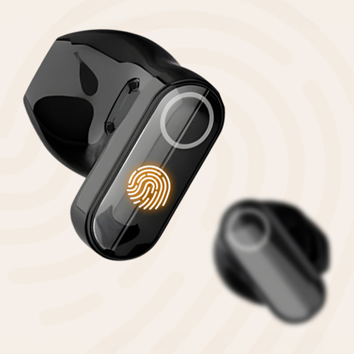 Mini auricolari TWS M400L. Ultracompatto ed equilibrato, controllo touch con suono diretto, traduzione in tempo reale e assistente vocale IA.