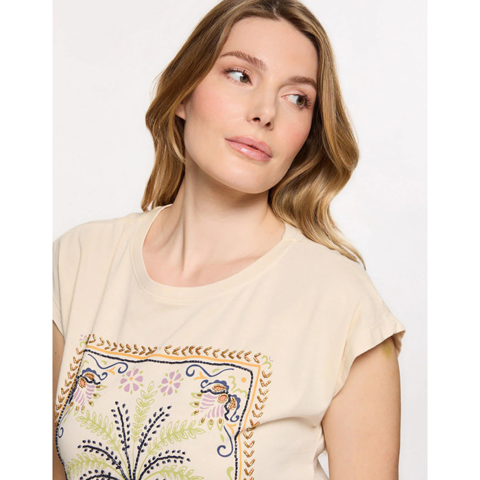 Camiseta Manga Corta Beige - Joei