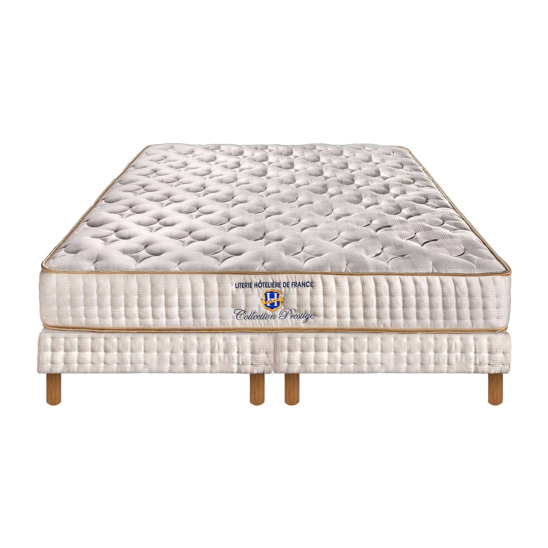 ENSEMBLE Prince - Matelas 2 Places + 2 Sommiers