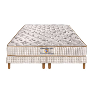 ENSEMBLE Prince - Matelas 2 Places + 2 Sommiers