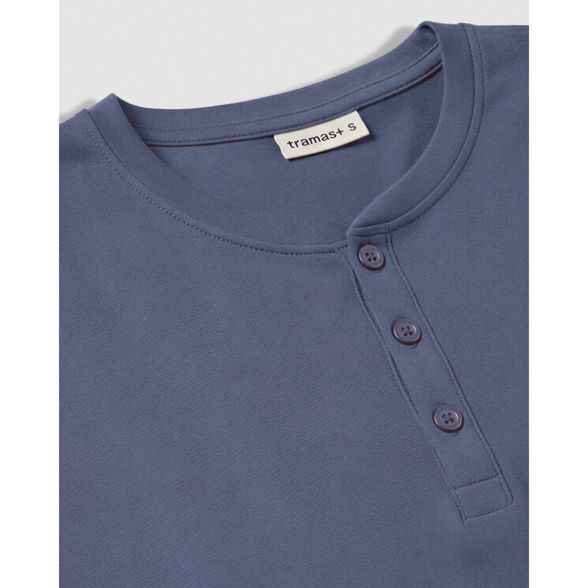 Pijama largo hombre con botones indigo - marino