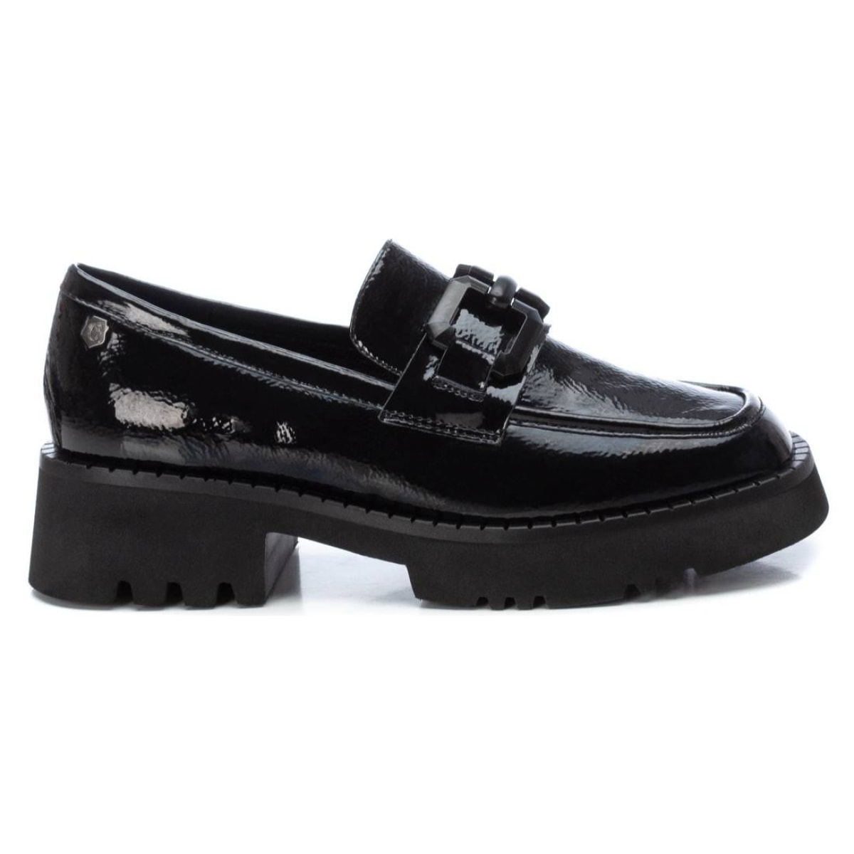 Zapato mocasín de piel negro