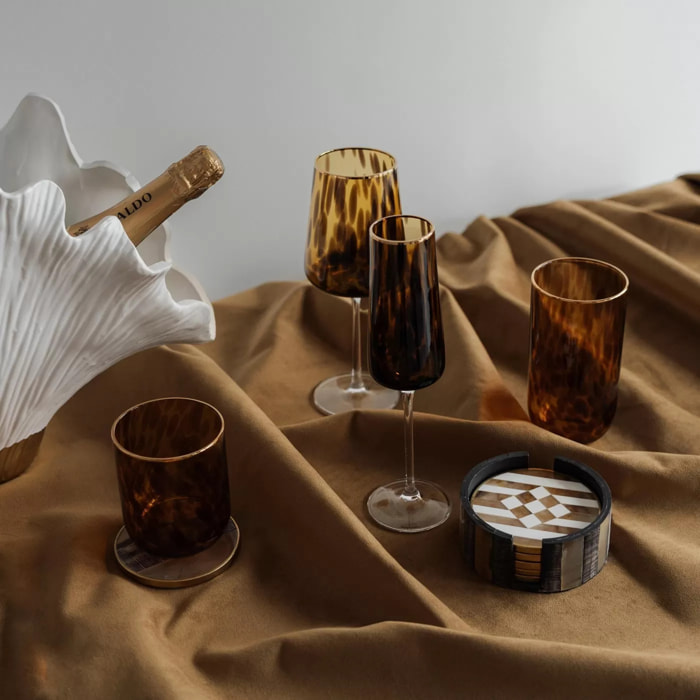 Verres à vin Caramel set de 4 Kare Design