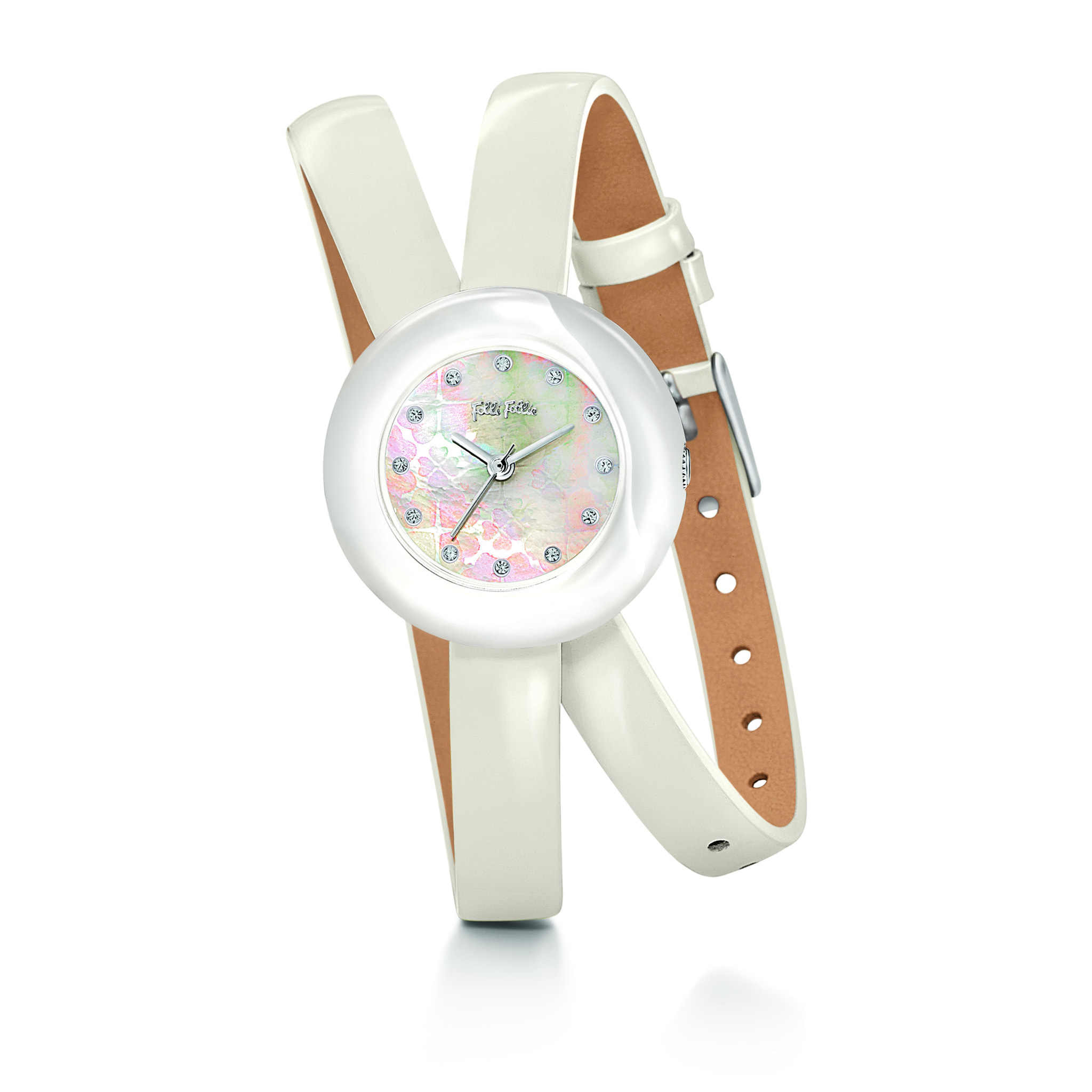 Reloj Folli Follie WF13F030SSW Mujer Analogico Cuarzo con Correa de Cuero