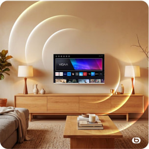 TV QLED ESSENTIELB 43QLED306W 43" (109 cm) 4K - Smart TV, coloris blanc
