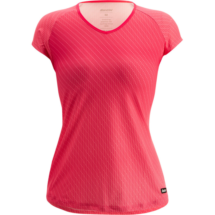 Slam - Tennis T-Shirt Donna - Corallo - Donna