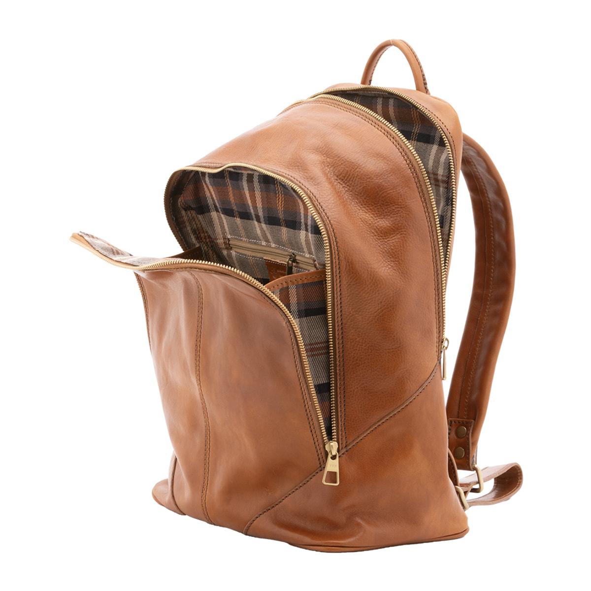 Zaino  unisex In Vera pelle Made in Italy 30x46x17 cm