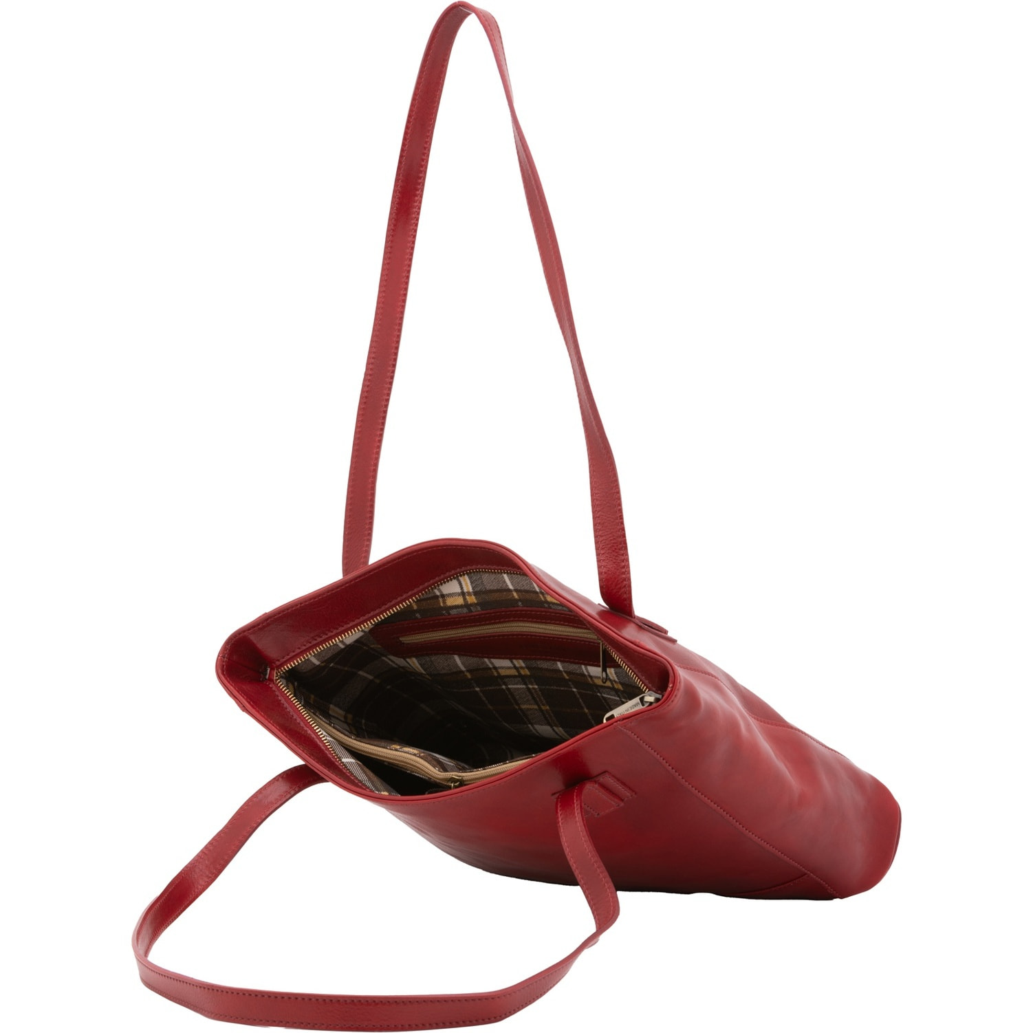 Borsa a spalla da donna - Modello Cressa - Vera pelle - 30.0 x 37.0 x 8.0 cm