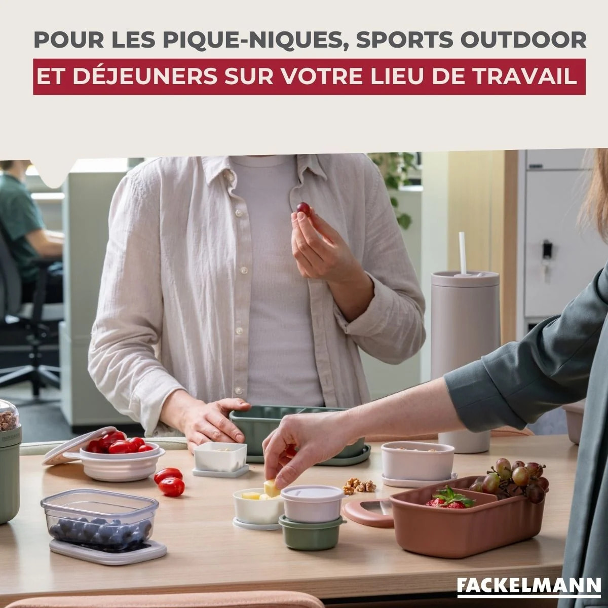 Set de 3 boîtes rondes à sauce ou épices Fackelmann Storage