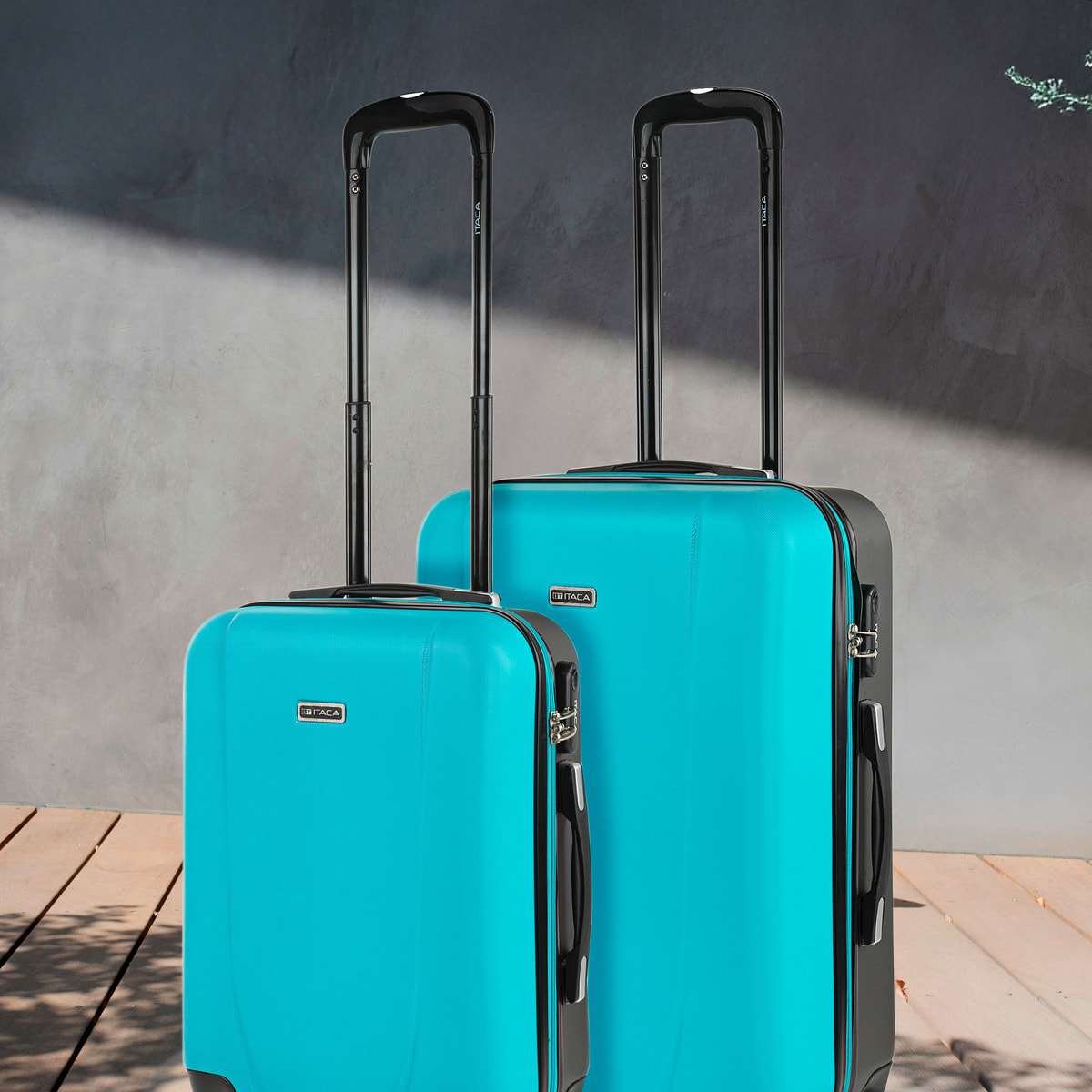Maleta Itaca Tiber Set De 2 Unidades Turquesa-Antracita