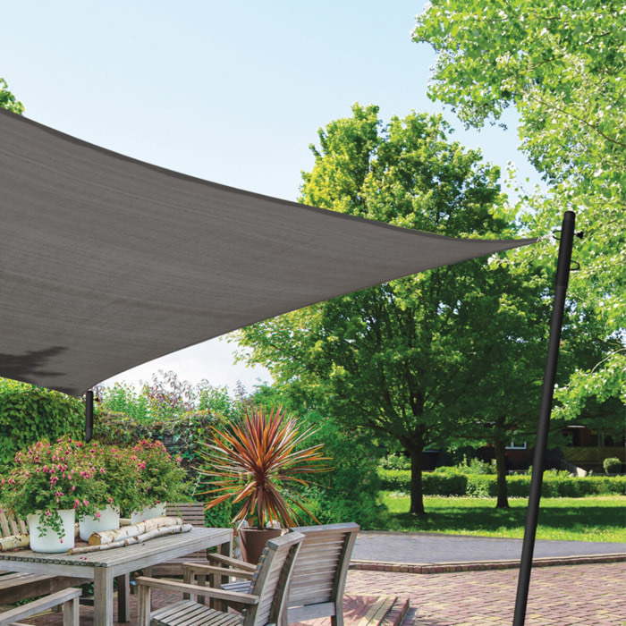 Poteau ajustable pour voile d'ombrage