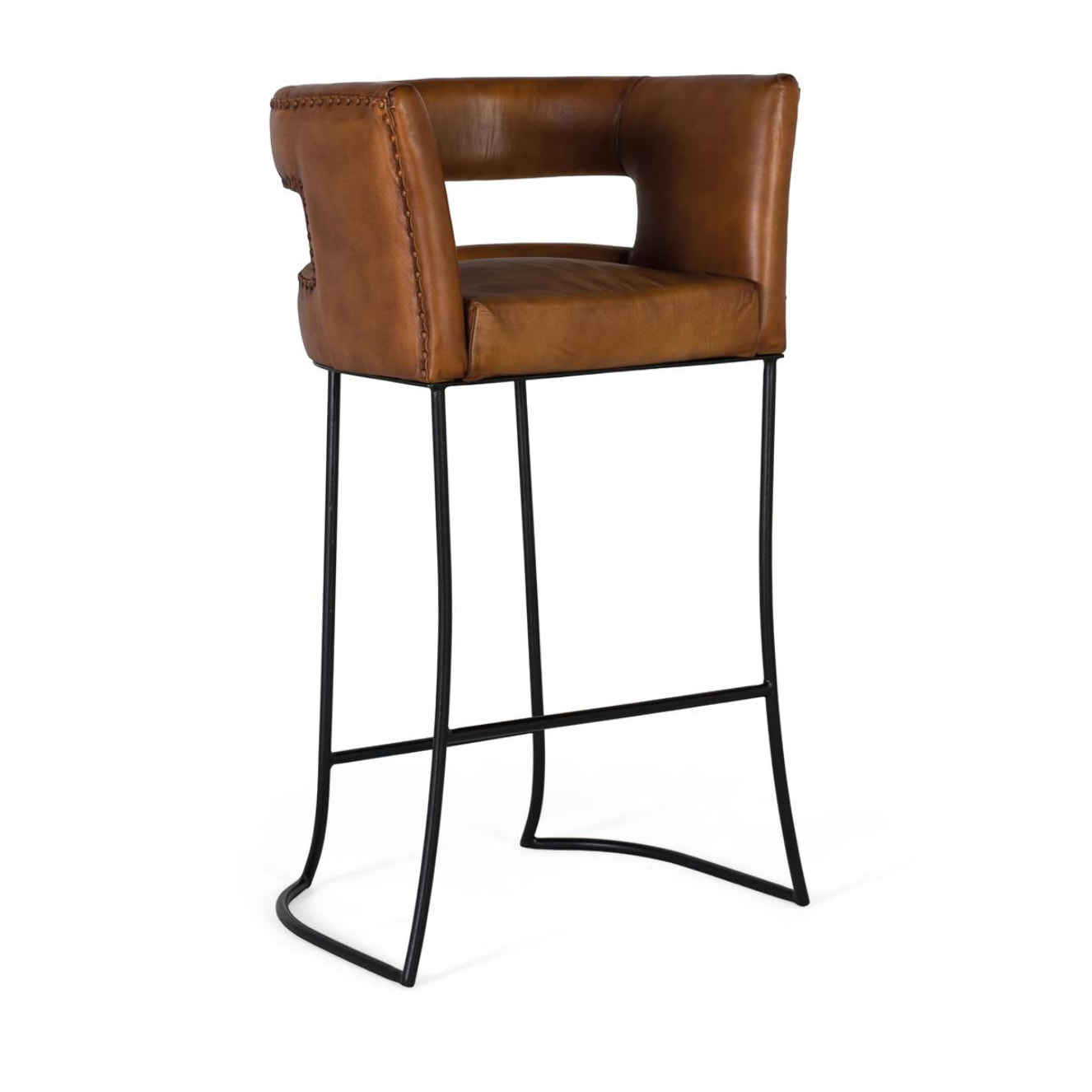 Taburete Vena de piel 101cm x 60cm x 50cm