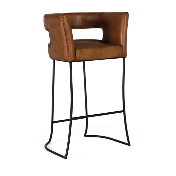 Taburete Vena de piel 101cm x 60cm x 50cm