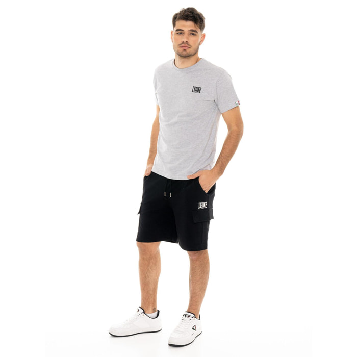 Pantaloncini cargo da uomo in twill elasticizzato Leone Easy