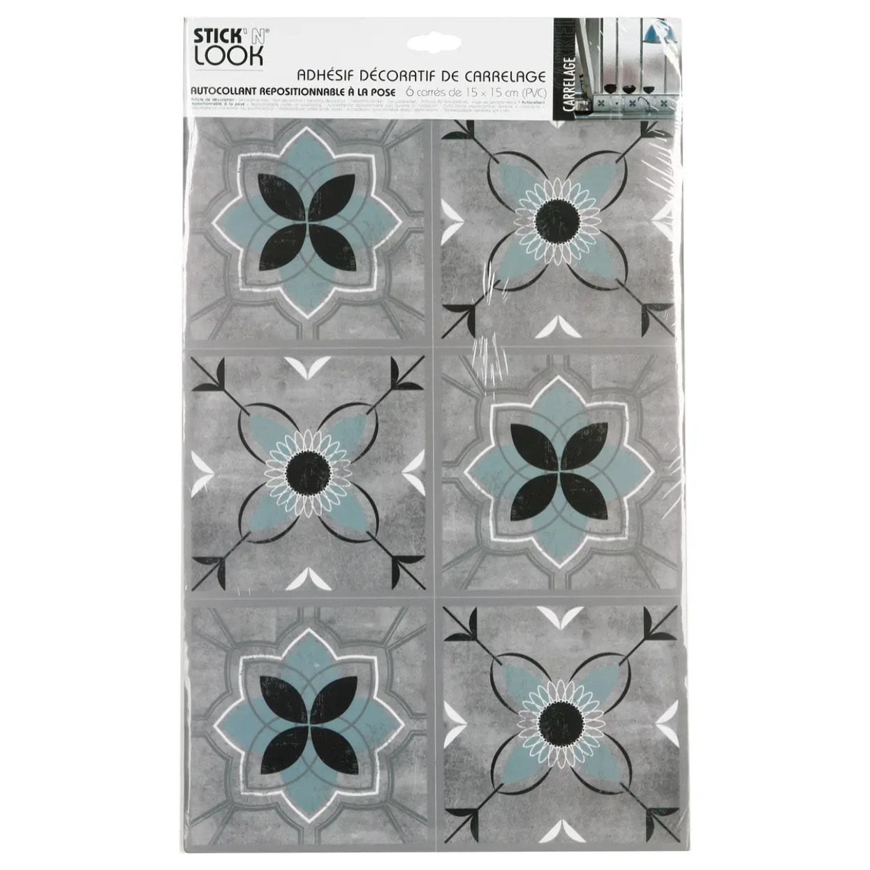 Sticker carrelage effet ciment