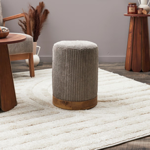 Pouf Cotele Scott Taupe