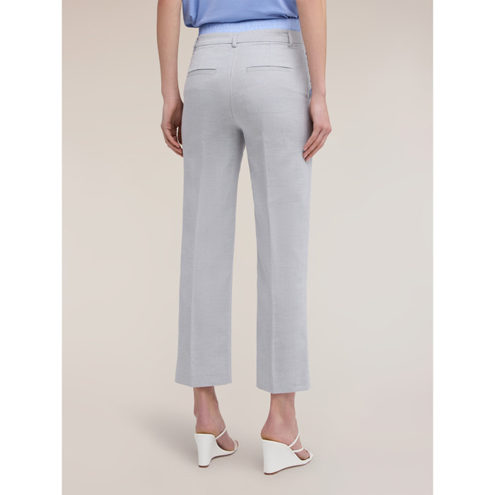 Motivi - Pantalones chino de talle alto - Gris