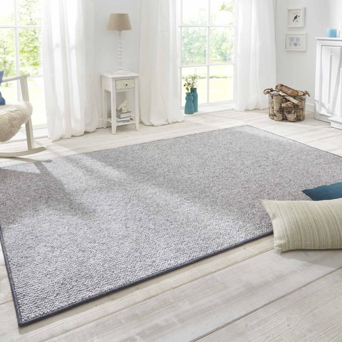 Tapis salon faux uni poils ras, alam, doux et entretien facile