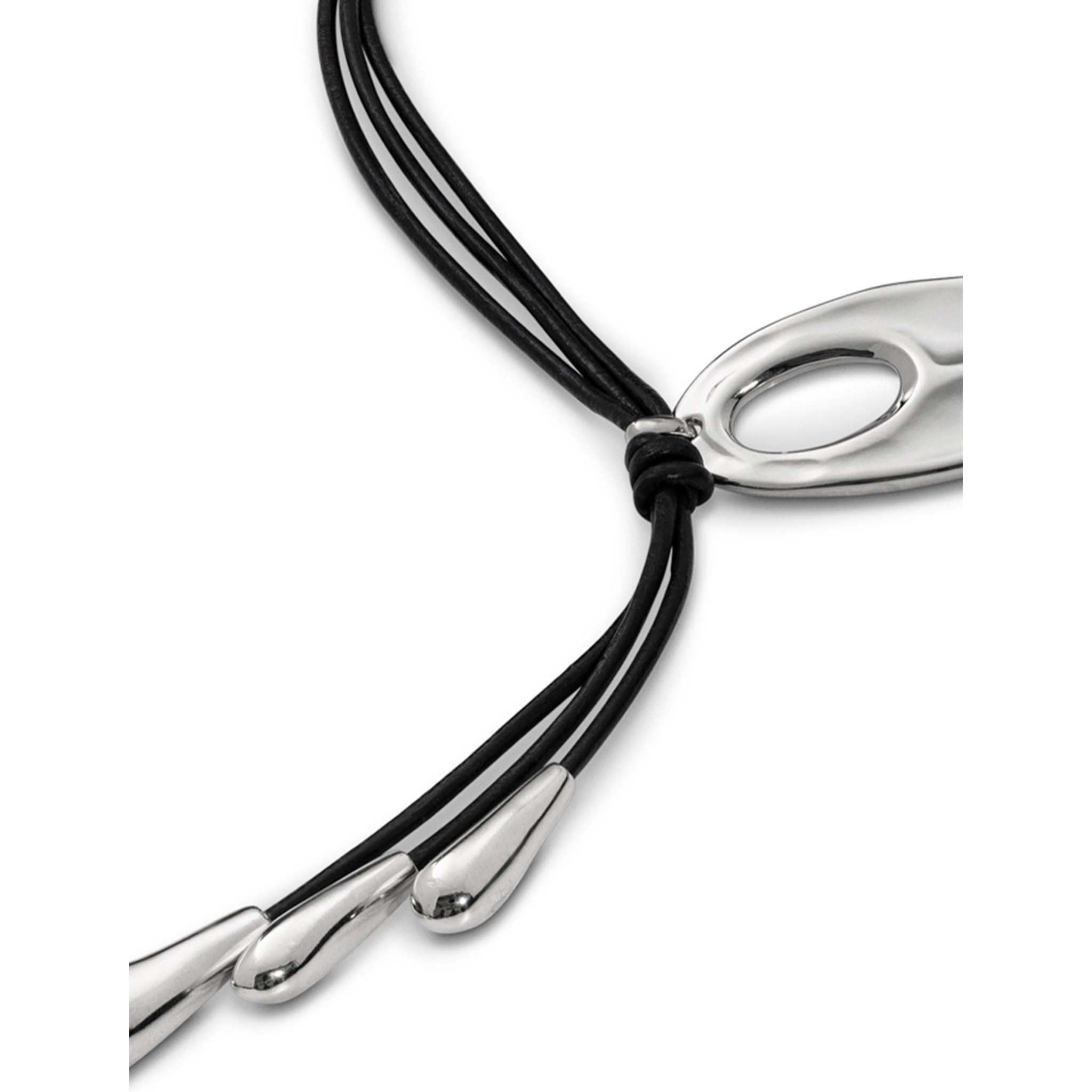 Colgante Big leaf PLATEADO U