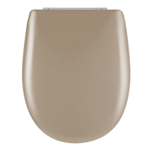 Abattant easy clip avec descente manuelle uni - Ficelle