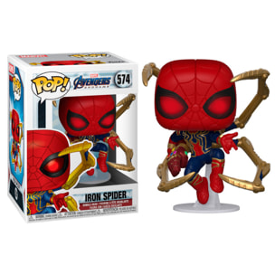 Marvel Avengers Endgame Funko Pop Figura Iron Spider Con Nano Gauntlet 9cm