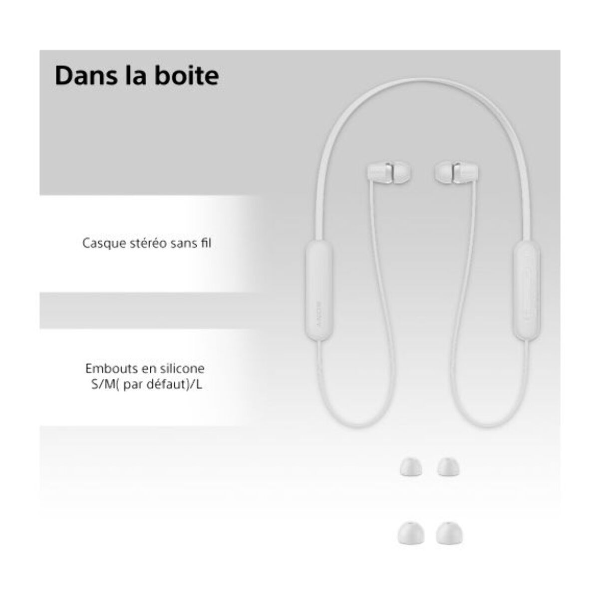 Ecouteurs SONY WIC100 Blanc