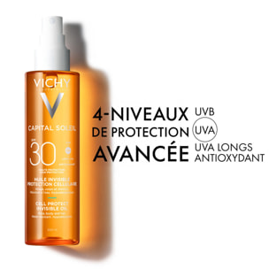 Capital Soleil - Huile Sèche Invisible De Protection Cellulaire SPF30 200 ml