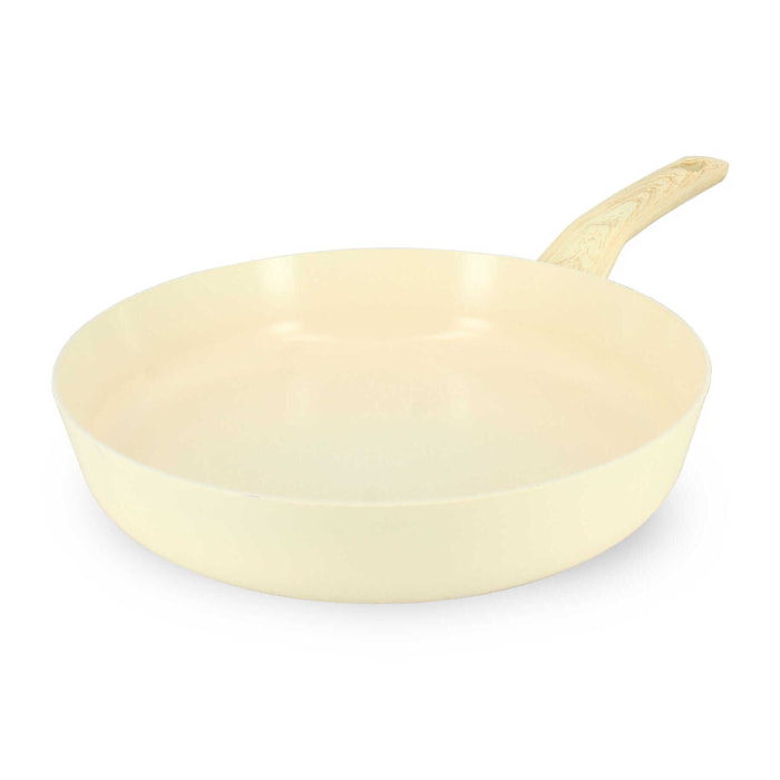 Poêle en revêtement céramique 28cm crème - tous feux COLORAMA