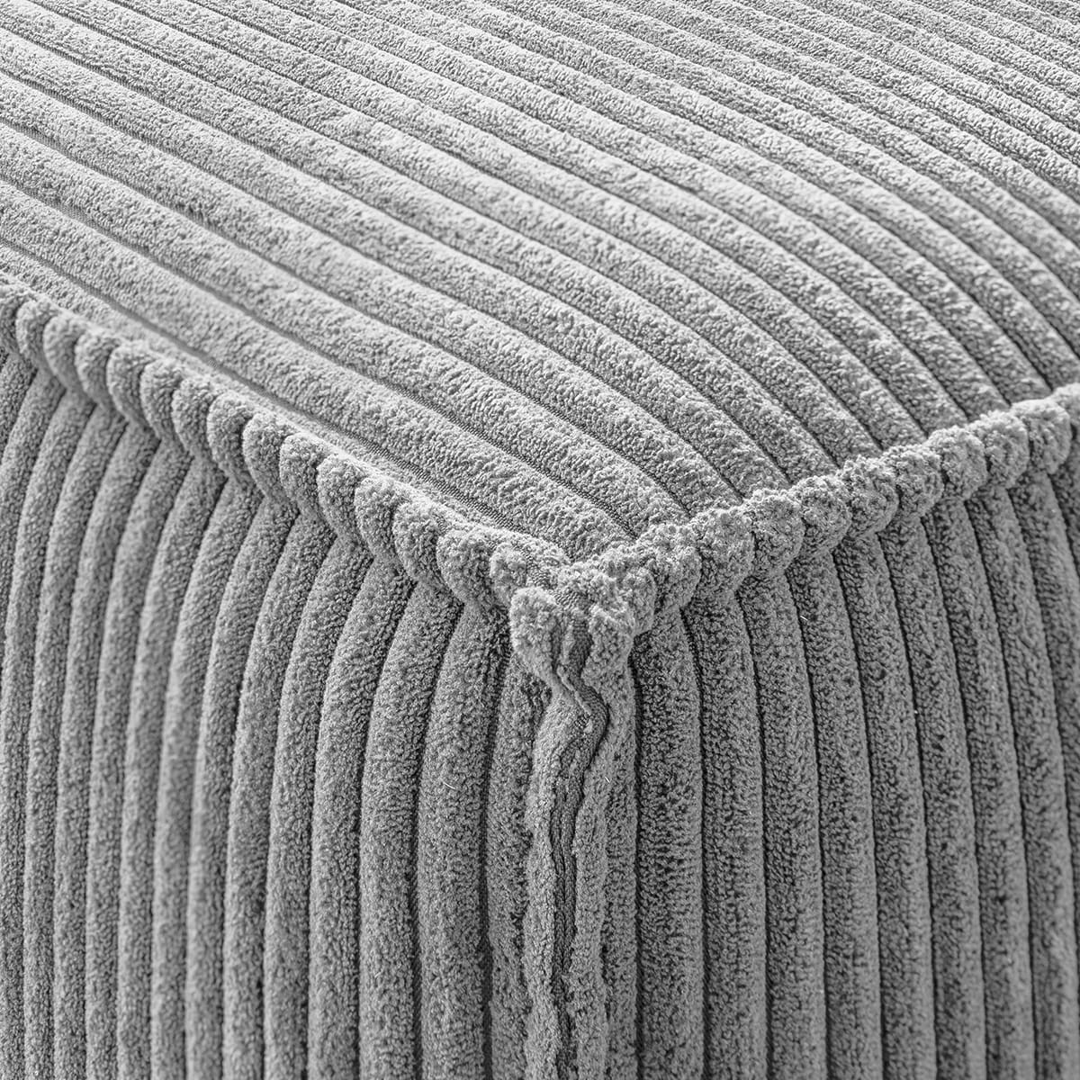 Pouf en velours côtelé - LIVIA