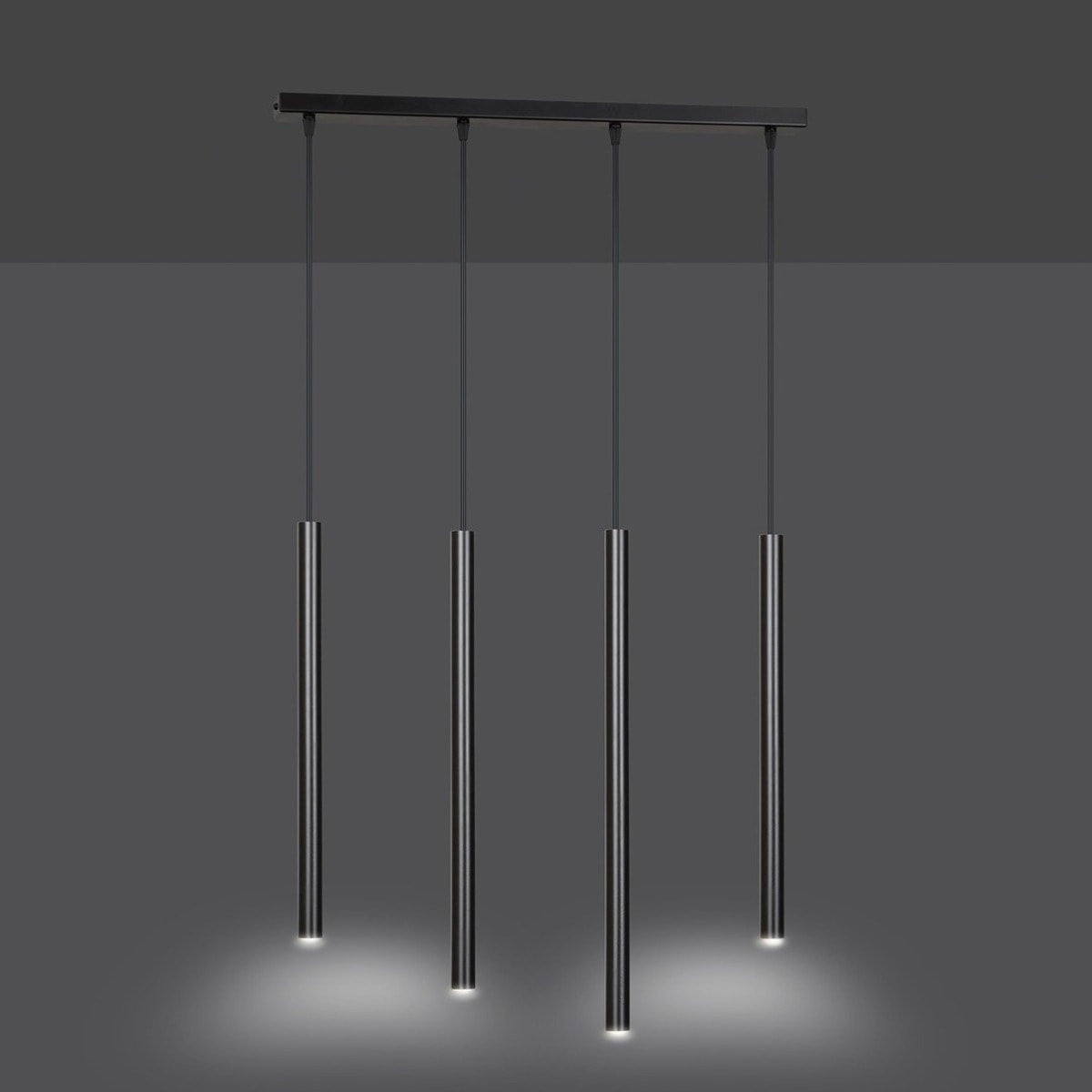 Lampada a sospensione Selter in acciaio nero opaco