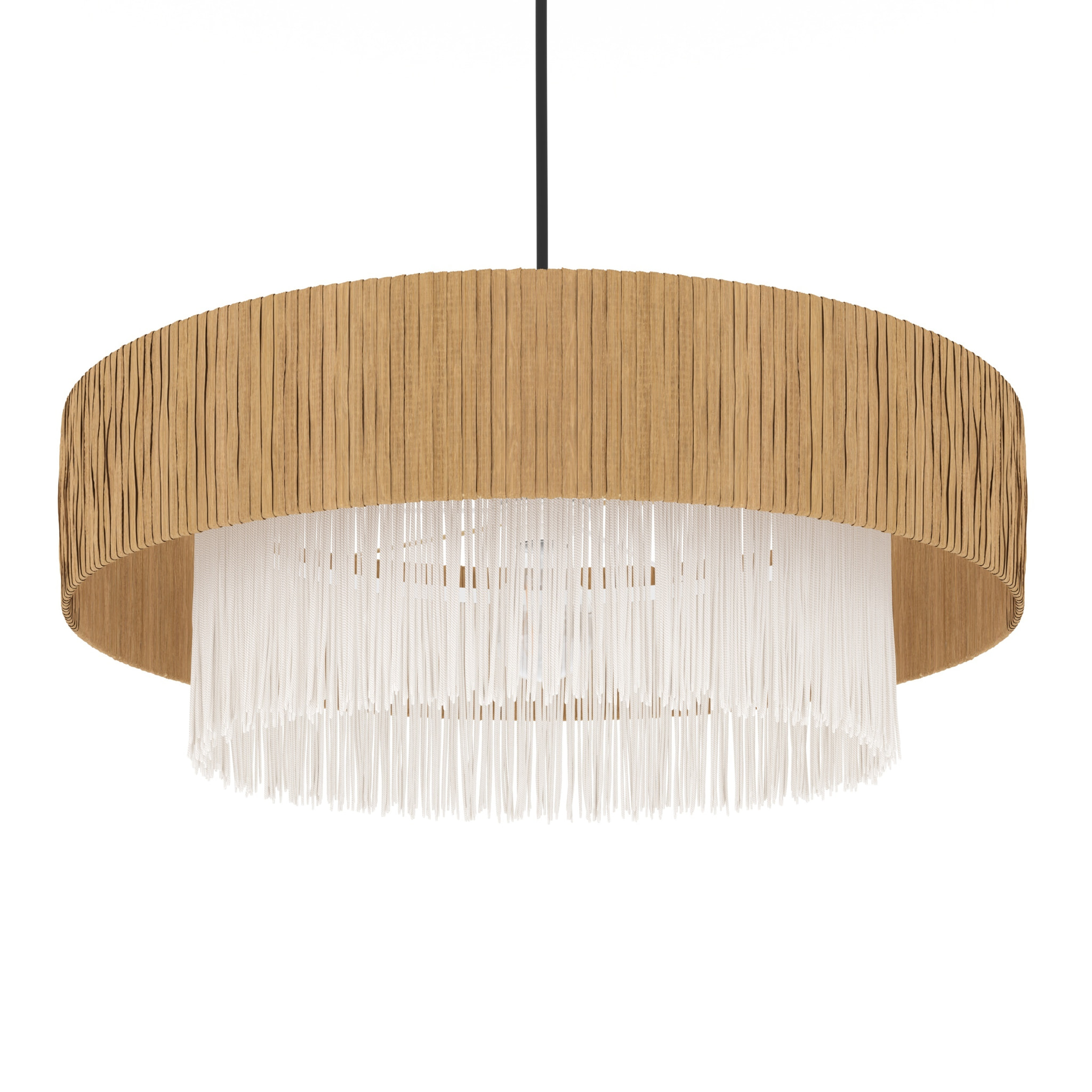 Suspension ronde en raphia 75 cm - Solara