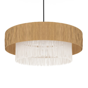 Suspension ronde en raphia 75 cm - Solara