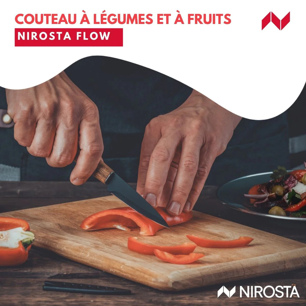 Couteau à légumes 19,5 cm Nirosta Flow