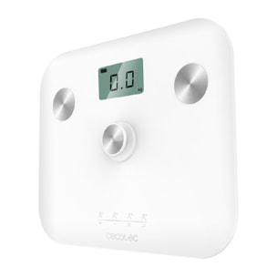 Cecotec Pèse-personne avec bouton-poussoir EcoPower 10100 Full Healthy White. Su