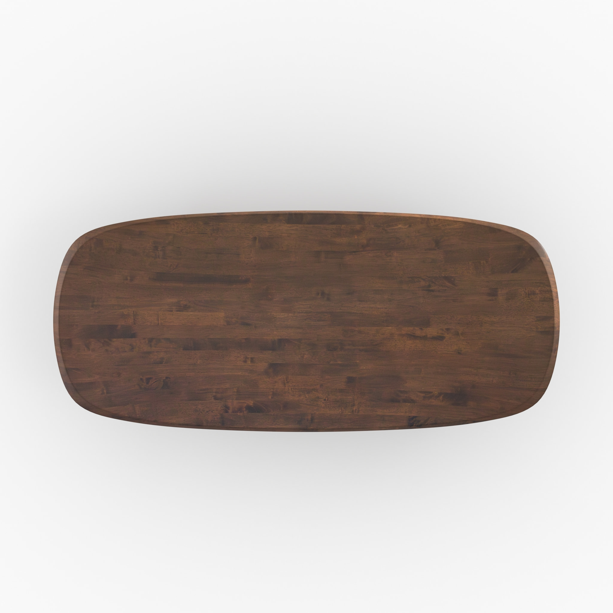 Table rectangulaire en bois d'hévéa massif foncé 10 personnes - Aladin