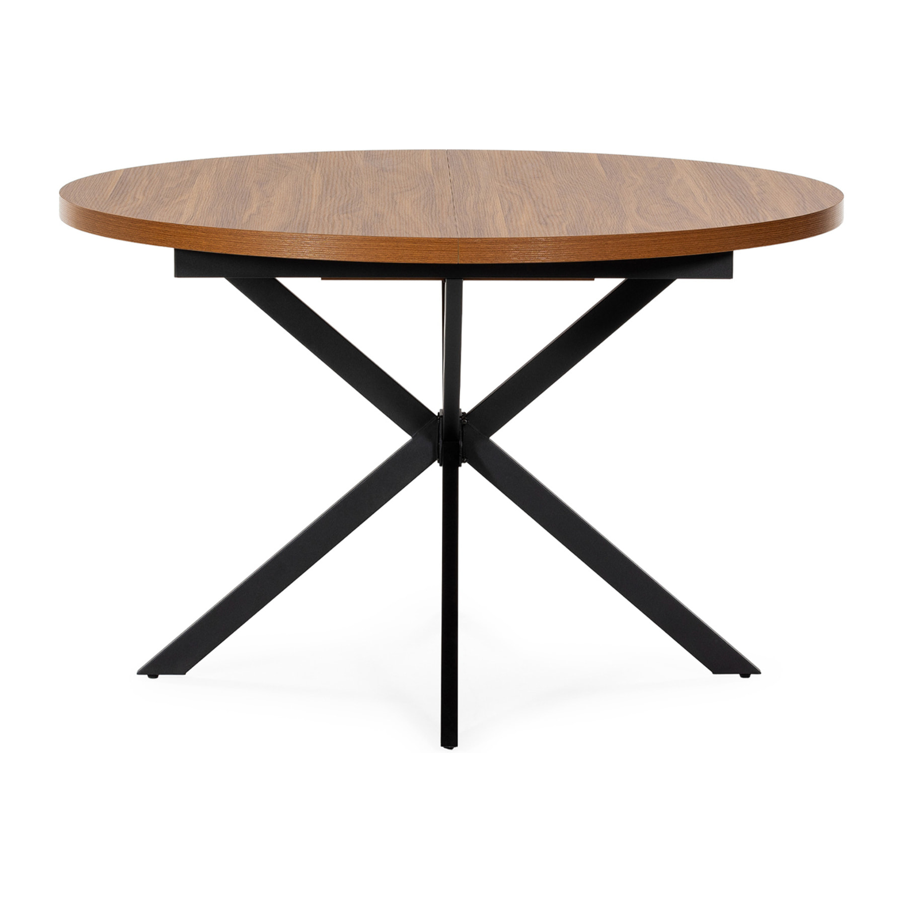 Mesa redonda extensible Murano efecto Nogal, 120-160 cm