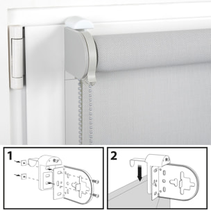 Store enrouleur SCREEN PRO Solaire sans perçage Gris