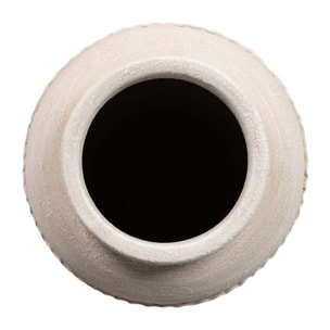 Florero Ceramica Beige 30x30x60 Cm
