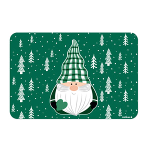 Set de 6 sets de table rectangulaires Excelsa – Green Winter, Polypropylène vert