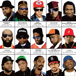 Affiche 50 x 70 cm - Legendary Rappers Chronology - Olivier Bourdereau