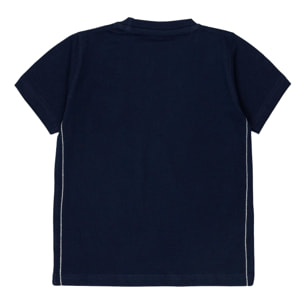 T-shirt jersey con taschino fancy Polo Club St Martin Blu