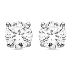 Pendientes Lux by Lux acabadoss en rodio