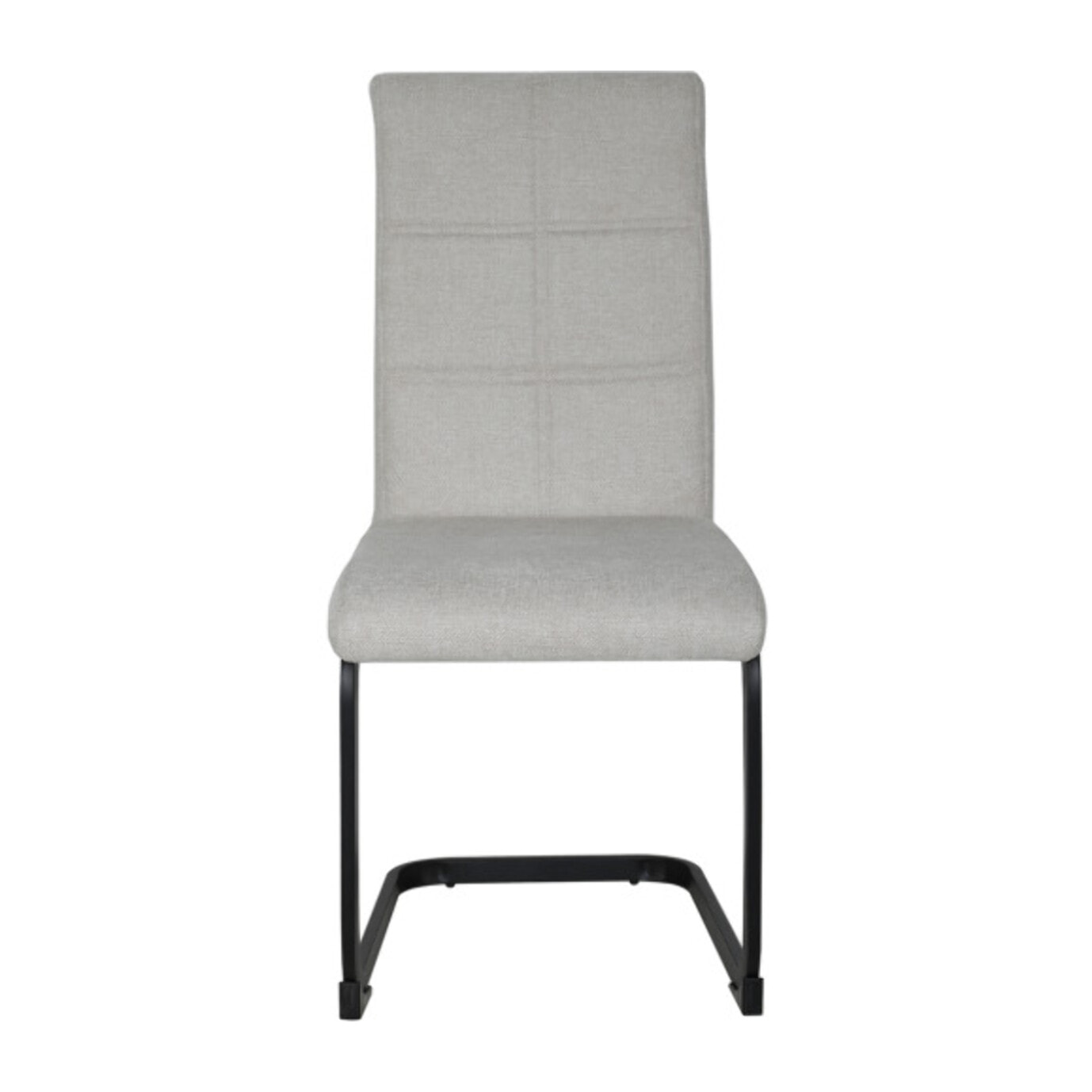 Chaise en tissu avec pied luge en métal - FABIO
