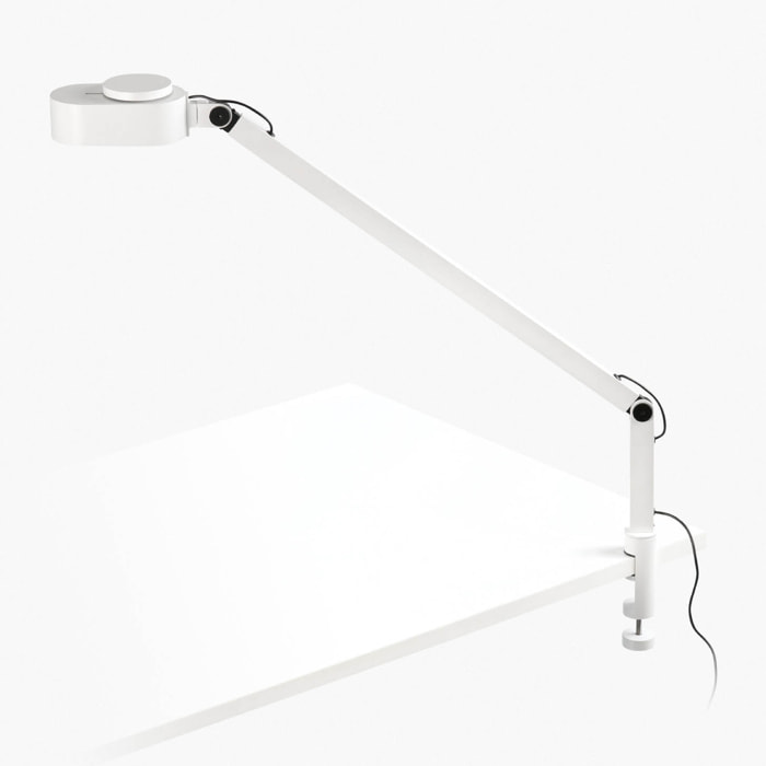 INVITING Lampe avec pince blanche