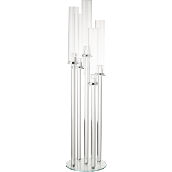 J-Line chandelier 5 Fin - verre - transparent