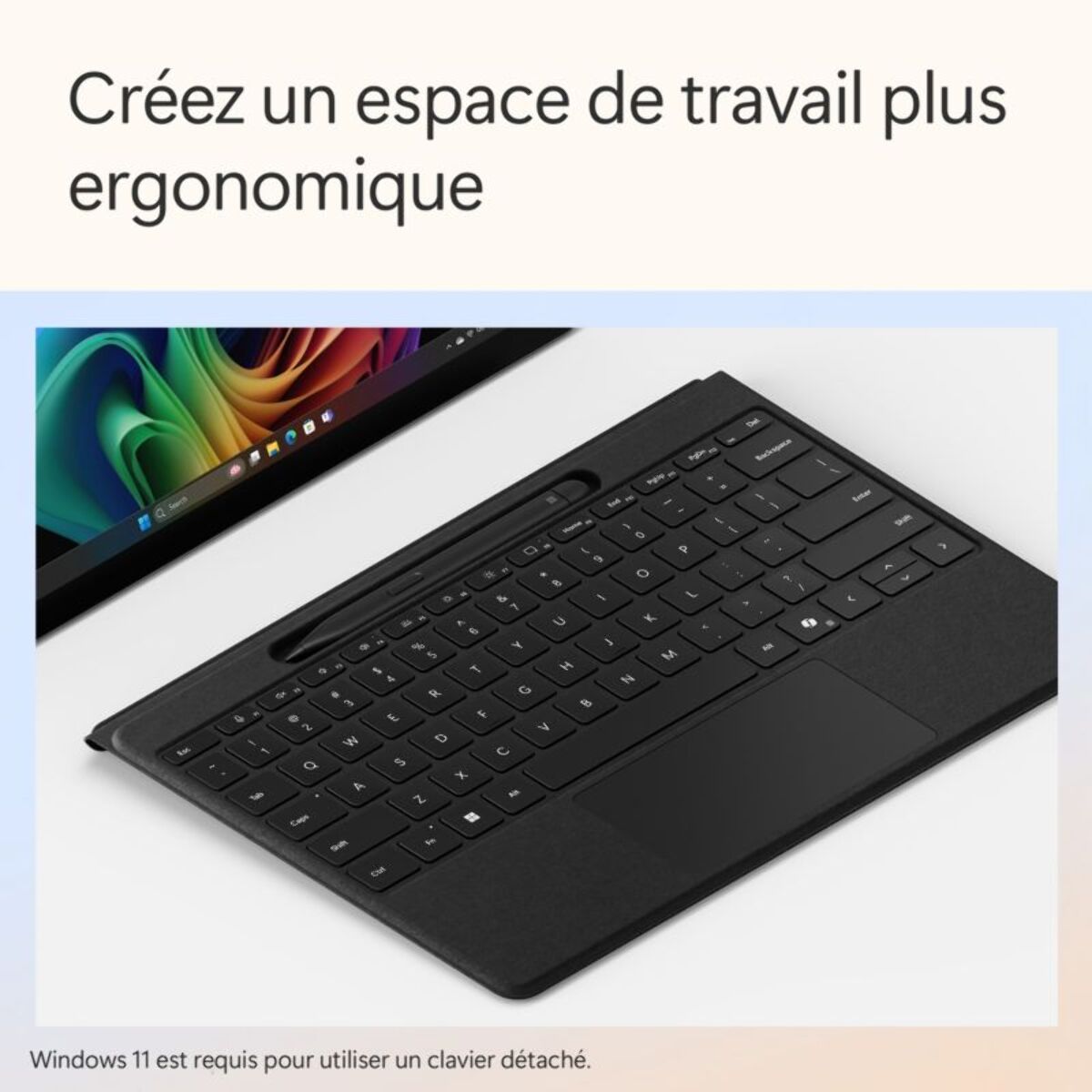 Clavier MICROSOFT Surface Pro Flex + Stylet - Noir