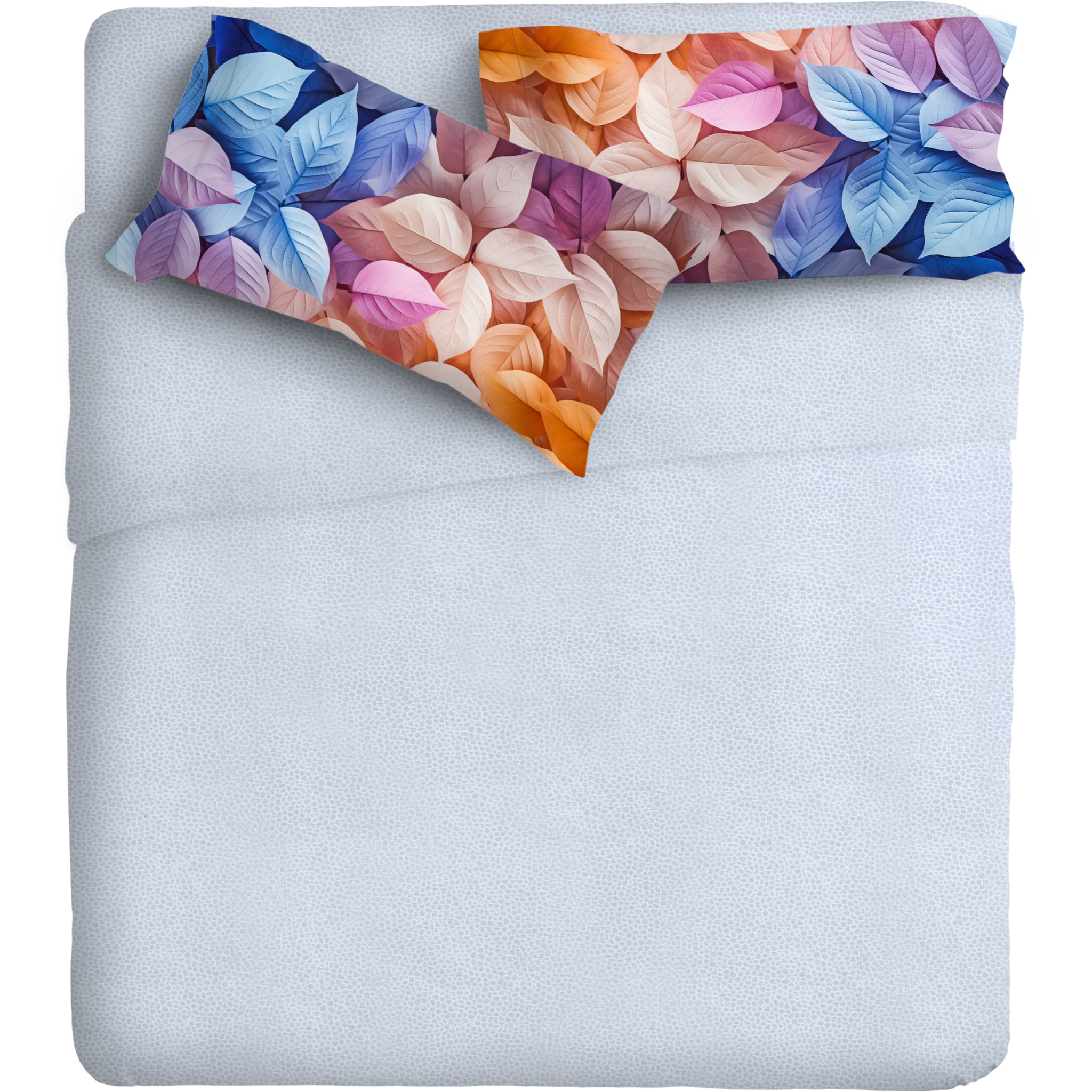 Completo letto fotografico Fine-Art IPERSAN Puro Cotone Foliage